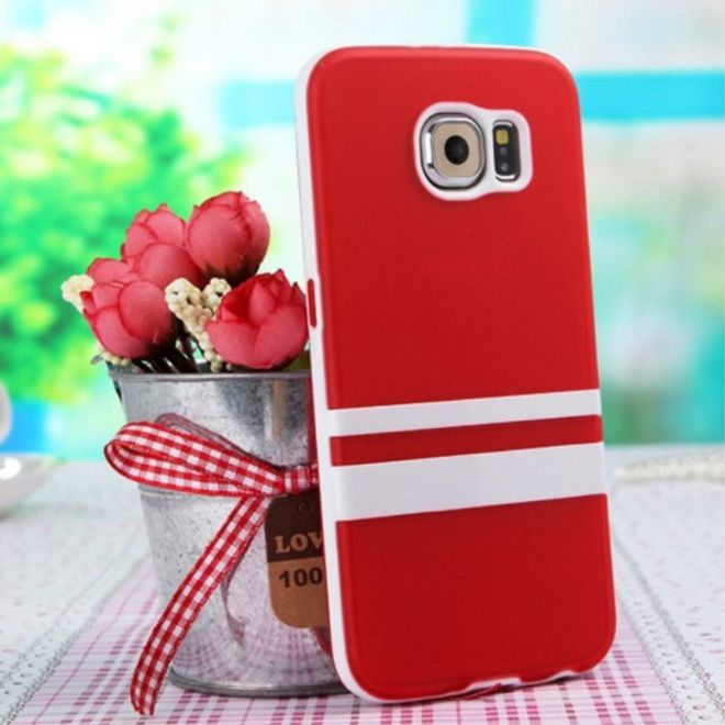 Samsung Galaxy S6 Modisches Plastik Case von Enkay - rot