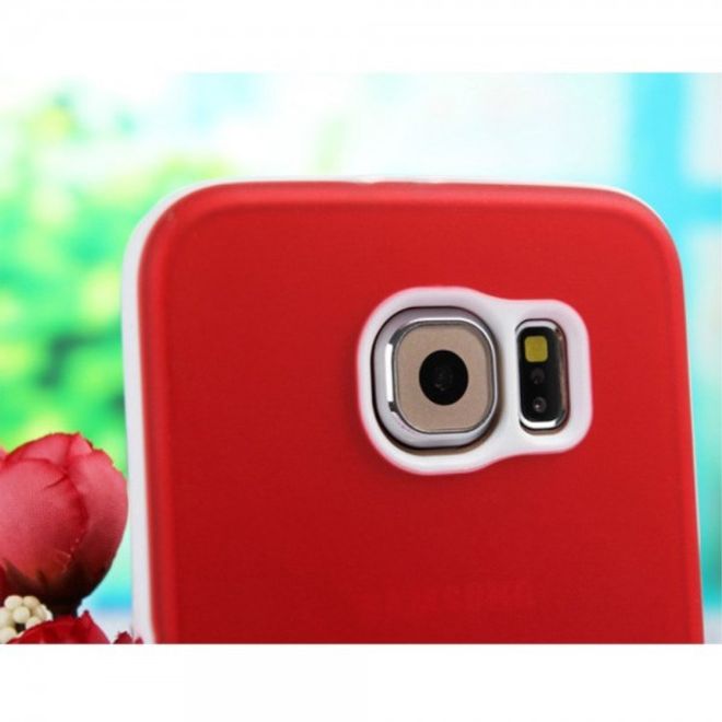 Samsung Galaxy S6 Modisches Plastik Case von Enkay - rot