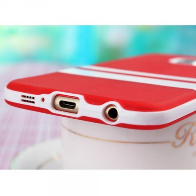Samsung Galaxy S6 Modisches Plastik Case von Enkay - rot