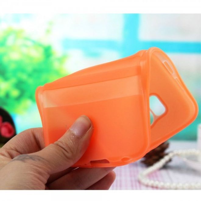 Samsung Galaxy S6 Modisches Plastik Case von Enkay - orange