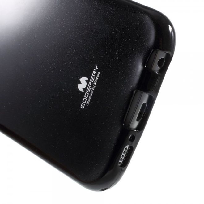 Goospery - Samsung Galaxy S6 Handy Hülle - TPU Soft Case - Pearl Jelly Series - schwarz