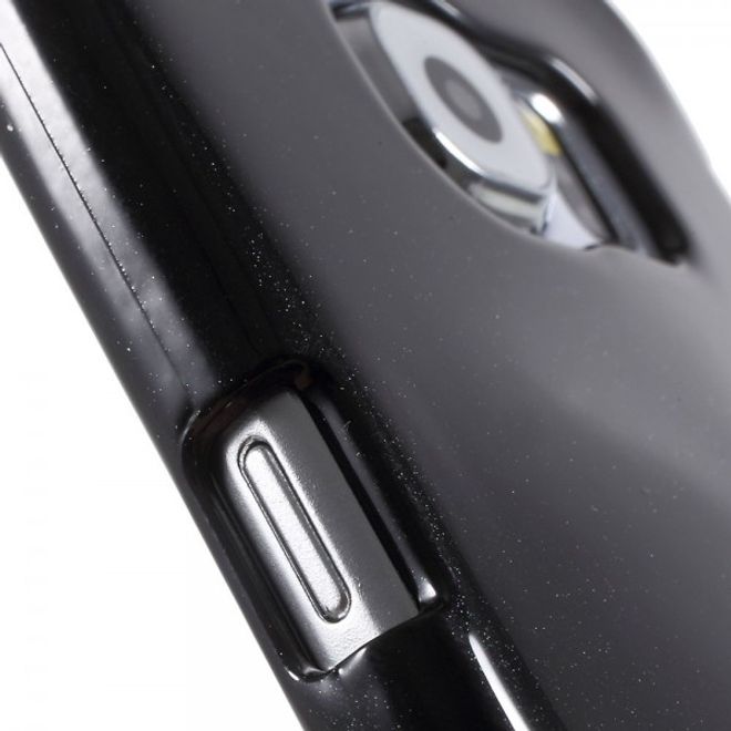 Goospery - Samsung Galaxy S6 Handy Hülle - TPU Soft Case - Pearl Jelly Series - schwarz