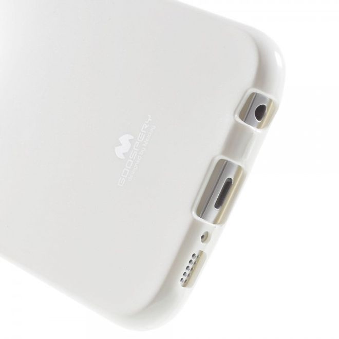 Goospery - Samsung Galaxy S6 Handy Hülle - TPU Soft Case - Pearl Jelly Series - weiss