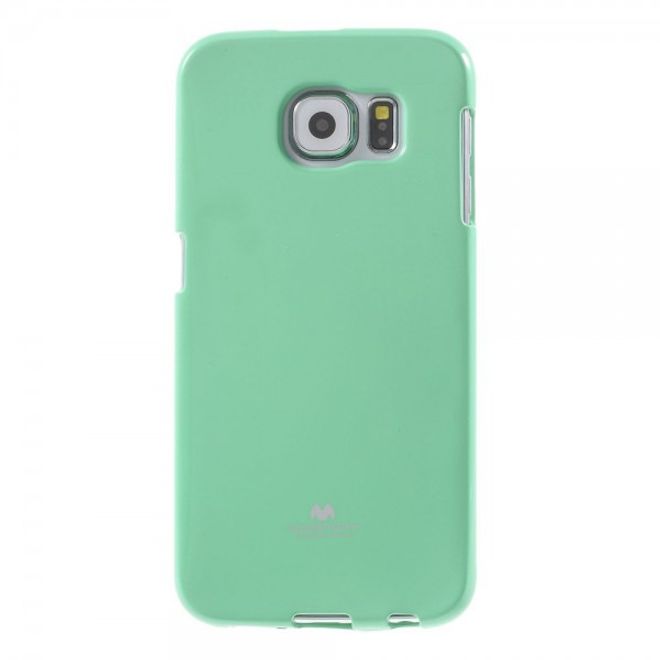 Goospery - Samsung Galaxy S6 Handy Hülle - TPU Soft Case - Pearl Jelly Series - mint