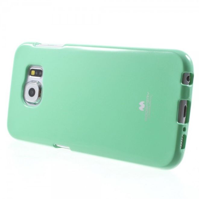 Goospery - Samsung Galaxy S6 Handy Hülle - TPU Soft Case - Pearl Jelly Series - mint
