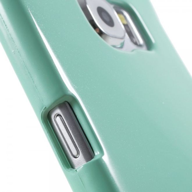 Goospery - Samsung Galaxy S6 Handy Hülle - TPU Soft Case - Pearl Jelly Series - mint
