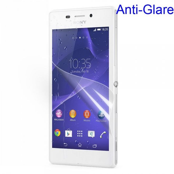 Sony Xperia M2 Aqua Schutzfolie mit Blendschutz
