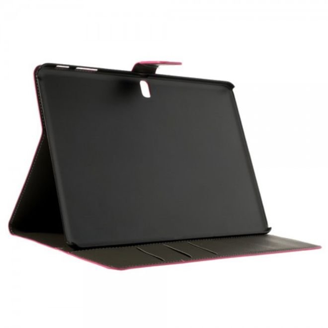 Samsung Galaxy Tab Pro 10.1 (T520/T525) Praktisches Crazy Horse Leder Case mit Standfunktion - rosa