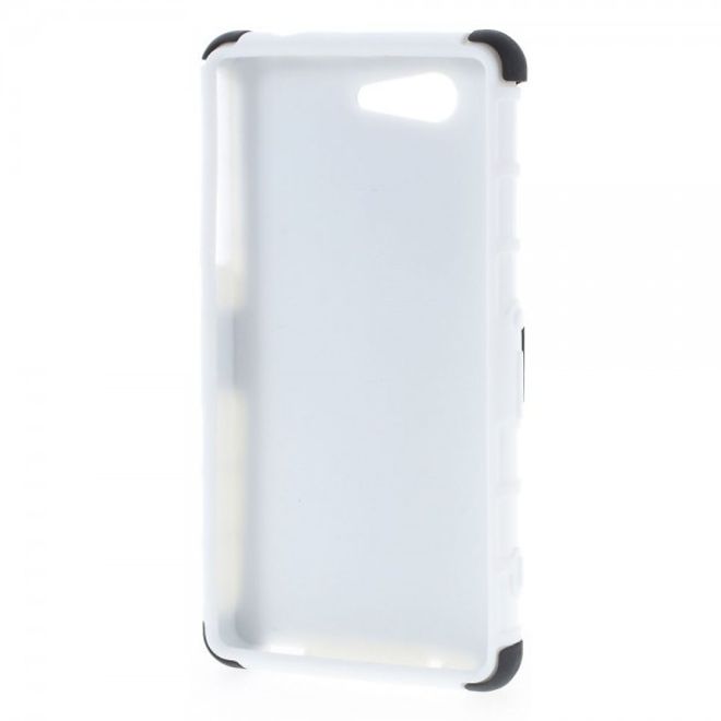 Sony Xperia Z3 Compact Rutschfestes, robustes Plastik Case - weiss