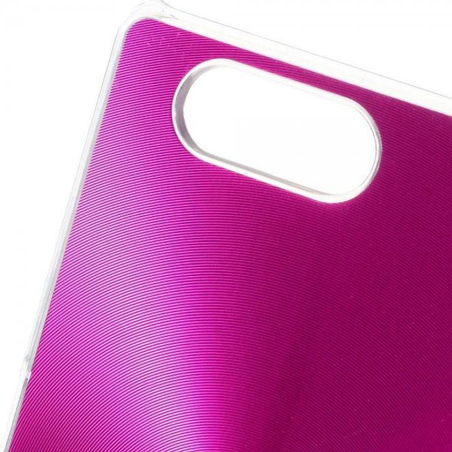 Sony Xperia Z3 Compact Hart Plastik Case mit einer CD-like Oberfläche - rosa