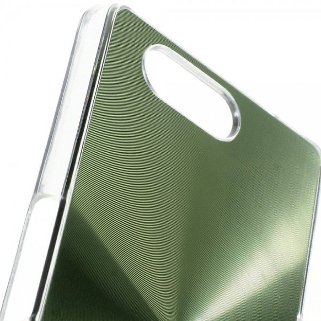 Sony Xperia Z3 Compact Hart Plastik Case mit einer CD-like Oberfläche - grün