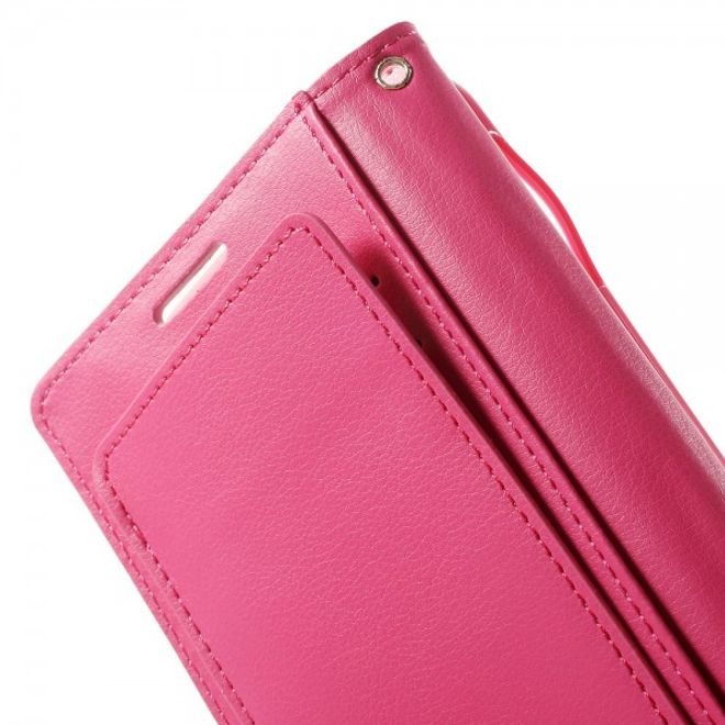 Goospery - Samsung Galaxy S6 Hülle - Handy Bookcover - Rich Diary Series - rosa