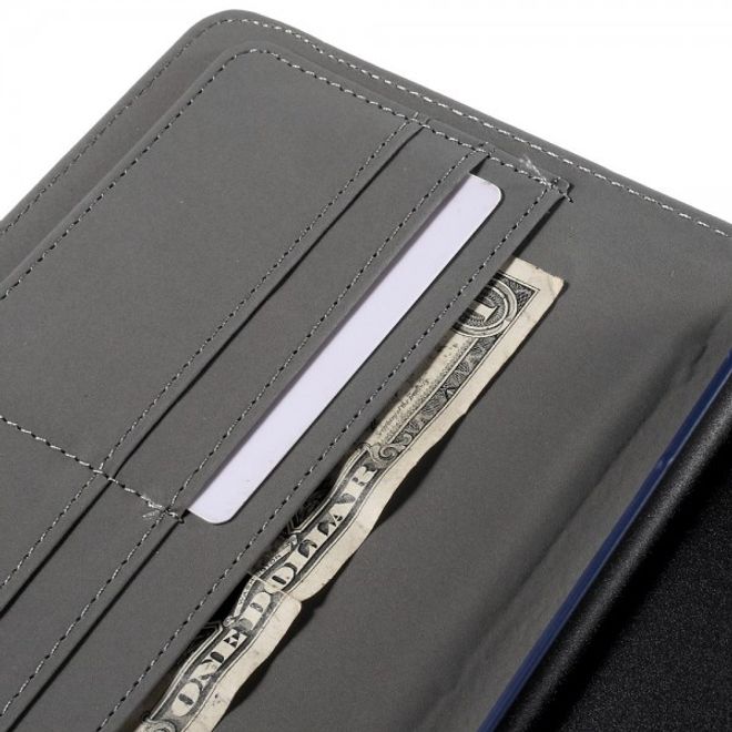 Samsung Galaxy Tab A 8.0 (T350) 360° rotierbares Leder Case mit Twilltextur - dunkelblau