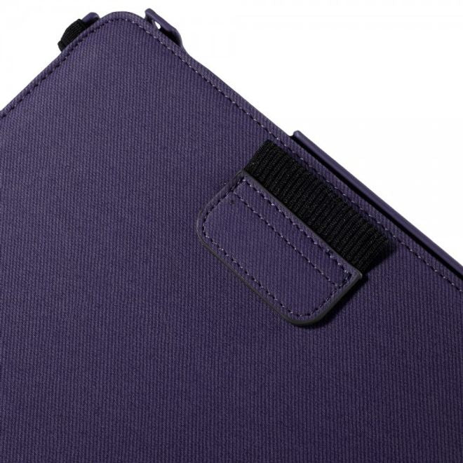 Samsung Galaxy Tab A 8.0 (T350) 360° rotierbares Leder Case mit Twilltextur - purpur