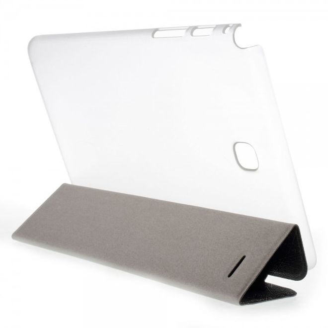 Samsung Galaxy Tab A 8.0 (T350) Leder Case mit seidenartiger Textur und Standfunktion - schwarz