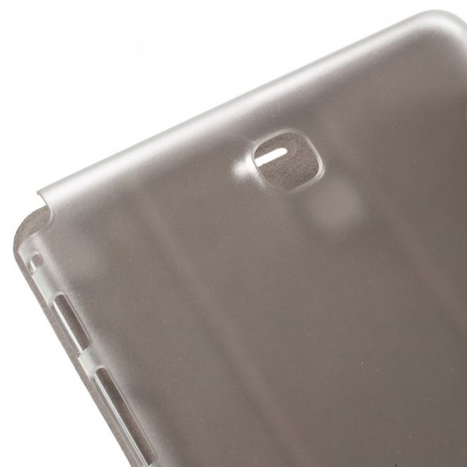 Samsung Galaxy Tab A 8.0 (T350) Leder Case mit seidenartiger Textur und Standfunktion - weiss