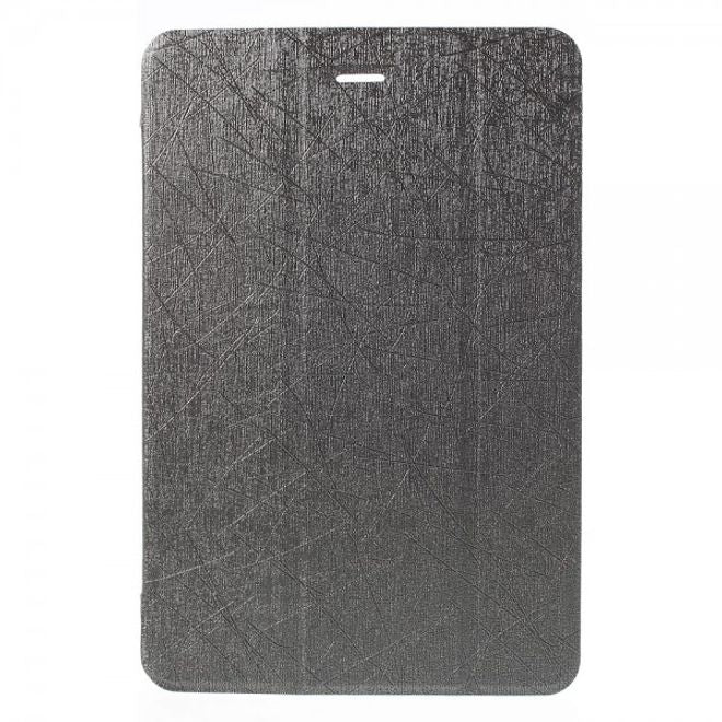 Samsung Galaxy Tab A 8.0 (T350) Leder Case mit seidenartiger Textur und Standfunktion - grau