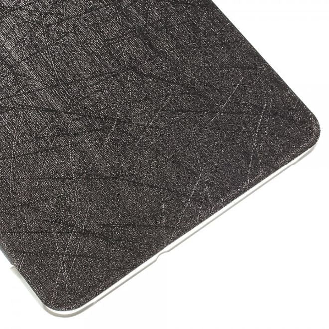 Samsung Galaxy Tab A 8.0 (T350) Leder Case mit seidenartiger Textur und Standfunktion - grau