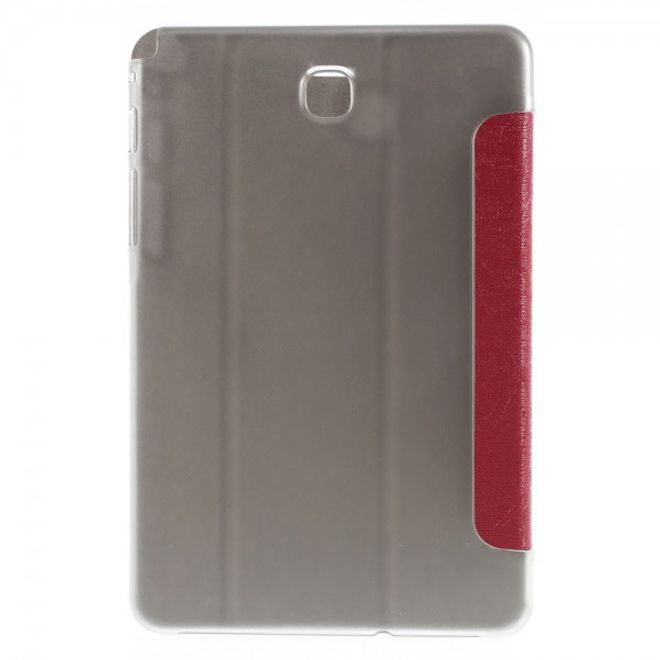 Samsung Galaxy Tab A 8.0 (T350) Leder Case mit seidenartiger Textur und Standfunktion - rot