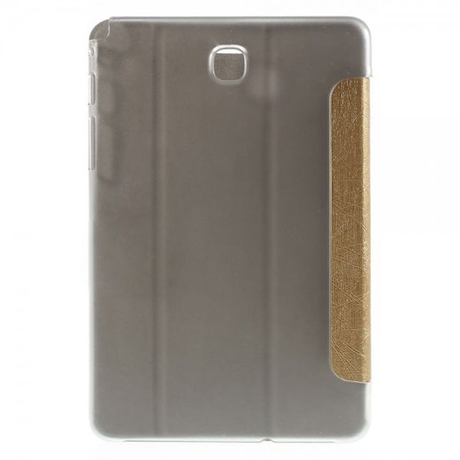Samsung Galaxy Tab A 8.0 (T350) Leder Case mit seidenartiger Textur und Standfunktion - gold