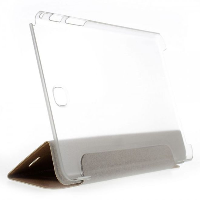Samsung Galaxy Tab A 8.0 (T350) Leder Case mit seidenartiger Textur und Standfunktion - gold