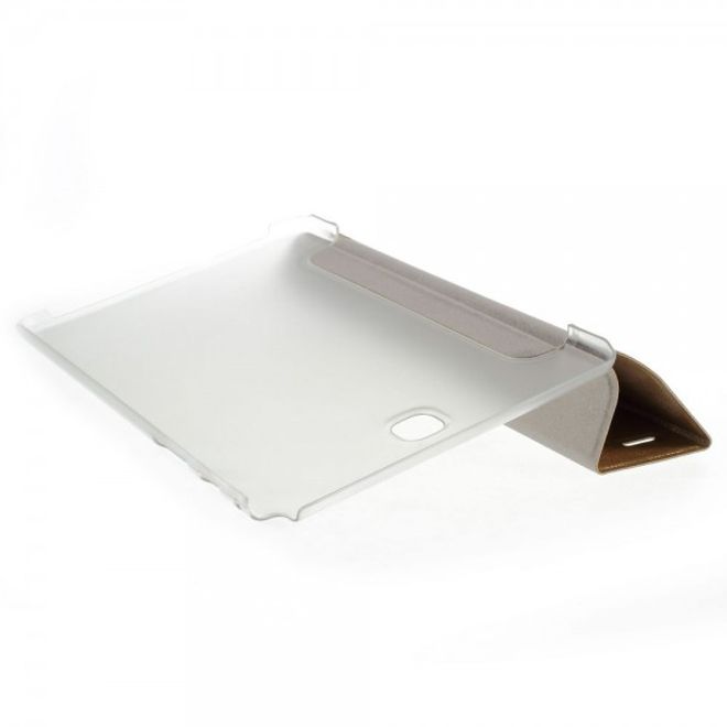 Samsung Galaxy Tab A 8.0 (T350) Leder Case mit seidenartiger Textur und Standfunktion - gold