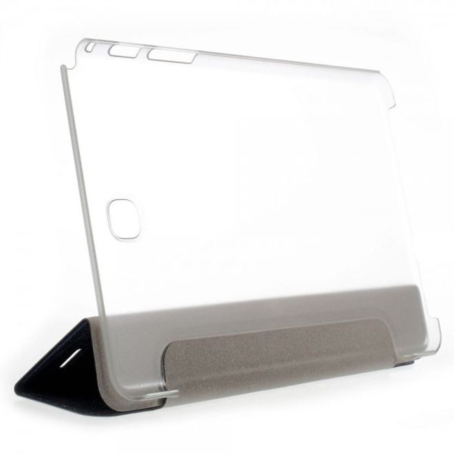 Samsung Galaxy Tab A 8.0 (T350) Leder Case mit seidenartiger Textur und Standfunktion - dunkelblau