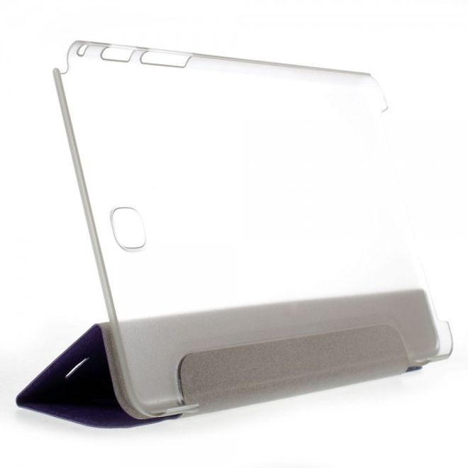 Samsung Galaxy Tab A 8.0 (T350) Leder Case mit seidenartiger Textur und Standfunktion - purpur