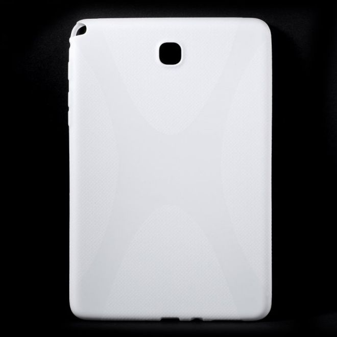 Samsung Galaxy Tab A 8.0 (T350) Elastisches Plastik Case X-Shape - weiss