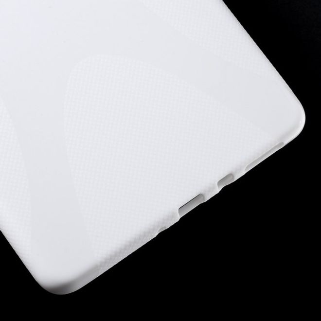 Samsung Galaxy Tab A 8.0 (T350) Elastisches Plastik Case X-Shape - weiss