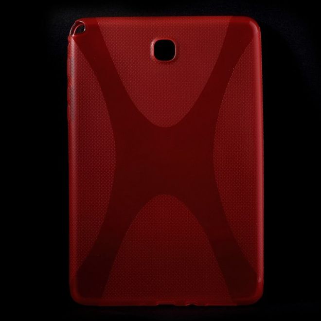 Samsung Galaxy Tab A 8.0 (T350) Elastisches Plastik Case X-Shape - rot