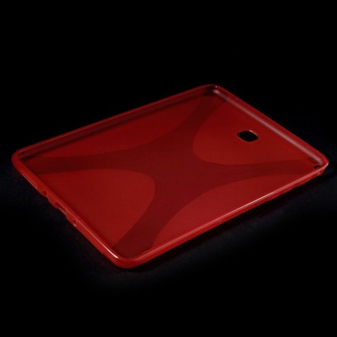 Samsung Galaxy Tab A 8.0 (T350) Elastisches Plastik Case X-Shape - rot