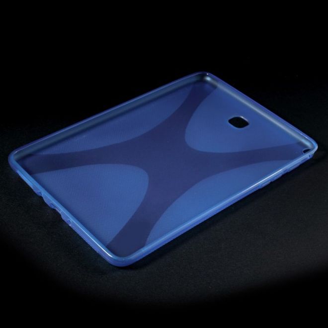 Samsung Galaxy Tab A 8.0 (T350) Elastisches Plastik Case X-Shape - blau