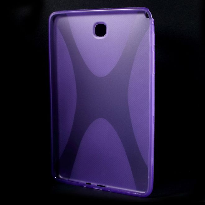 Samsung Galaxy Tab A 8.0 (T350) Elastisches Plastik Case X-Shape - purpur