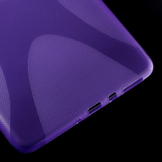 Samsung Galaxy Tab A 8.0 (T350) Elastisches Plastik Case X-Shape - purpur