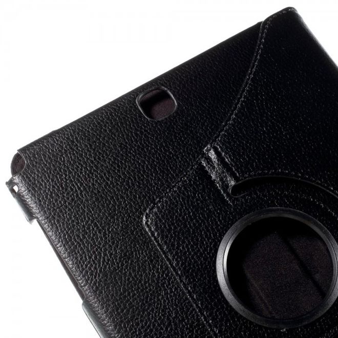 Samsung Galaxy Tab A 9.7  Leder Case mit Litchitextur - schwarz