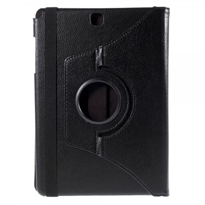 Samsung Galaxy Tab A 9.7  Leder Case mit Litchitextur - schwarz
