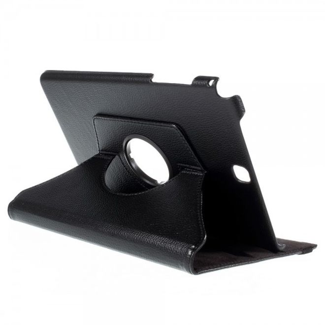 Samsung Galaxy Tab A 9.7  Leder Case mit Litchitextur - schwarz