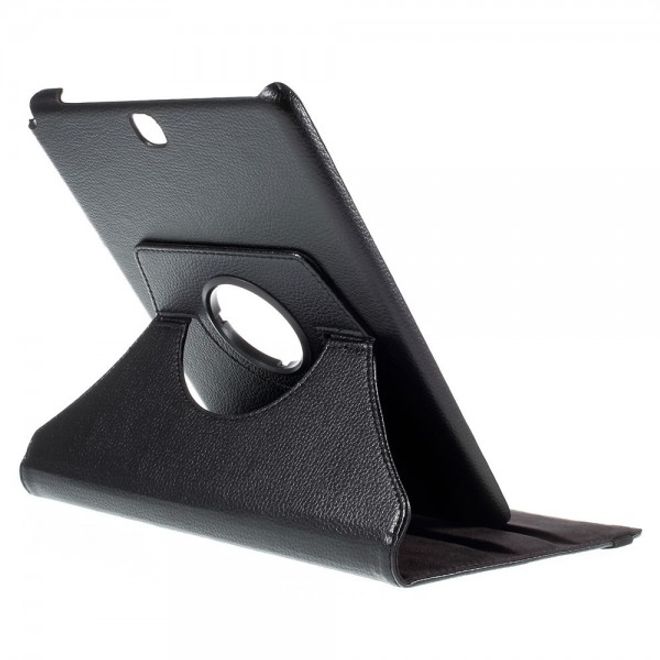 Samsung Galaxy Tab A 9.7  Leder Case mit Litchitextur - schwarz