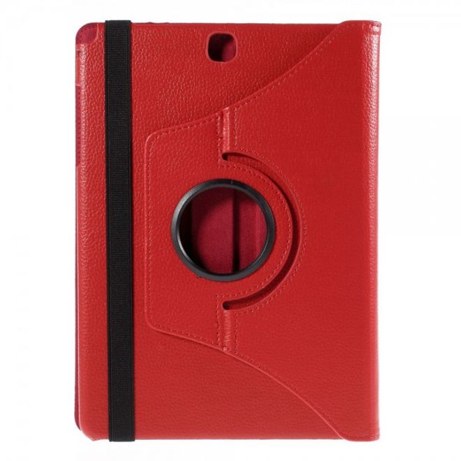 Samsung Galaxy Tab A 9.7  Leder Case mit Litchitextur - rot