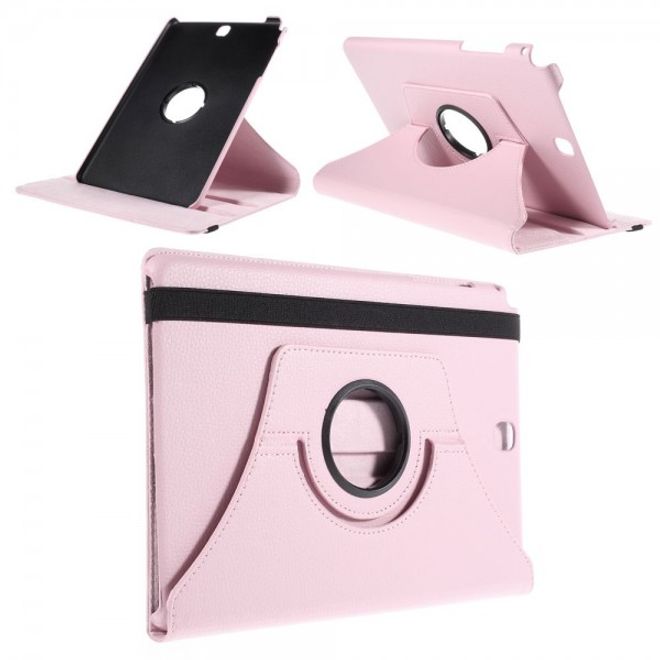 Samsung Galaxy Tab A 9.7 Hülle - 360° rotierbares Case aus Leder - rosa
