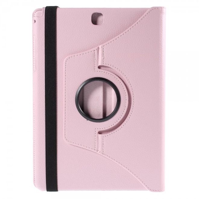 Samsung Galaxy Tab A 9.7 Hülle - 360° rotierbares Case aus Leder - rosa