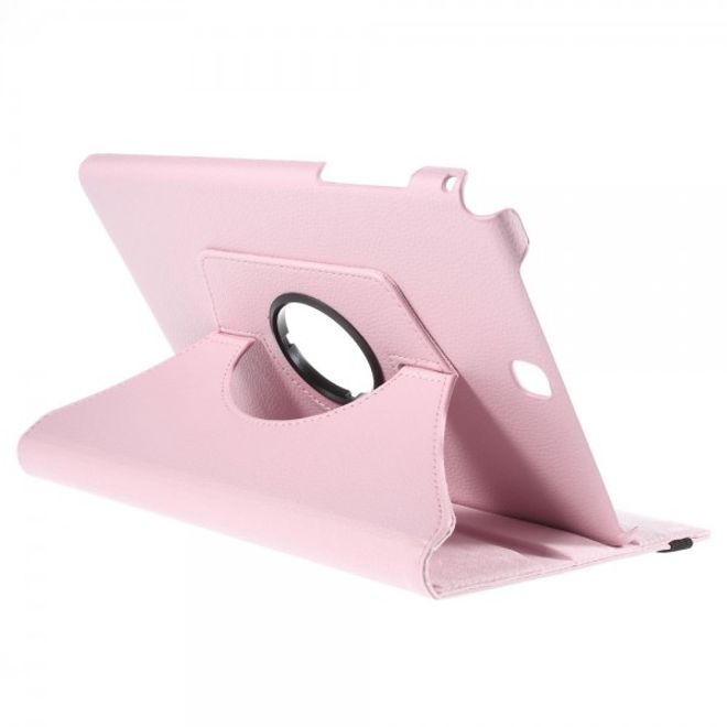 Samsung Galaxy Tab A 9.7 Hülle - 360° rotierbares Case aus Leder - rosa