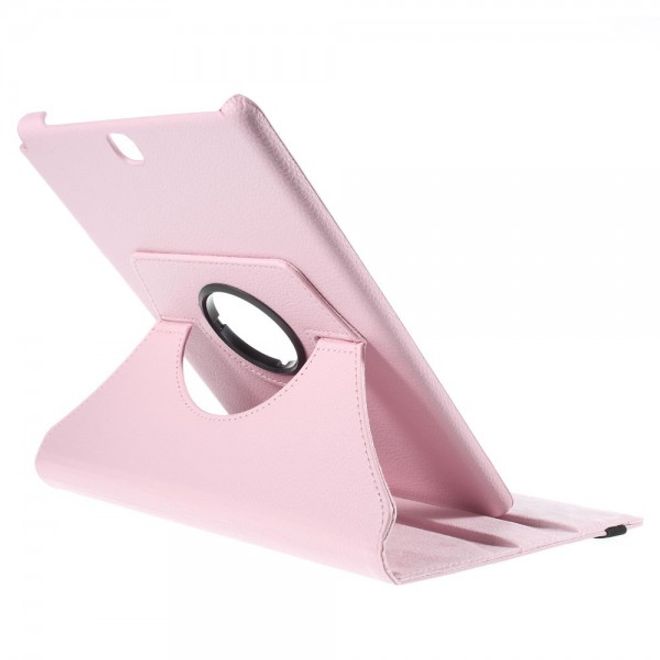 Samsung Galaxy Tab A 9.7 Hülle - 360° rotierbares Case aus Leder - rosa