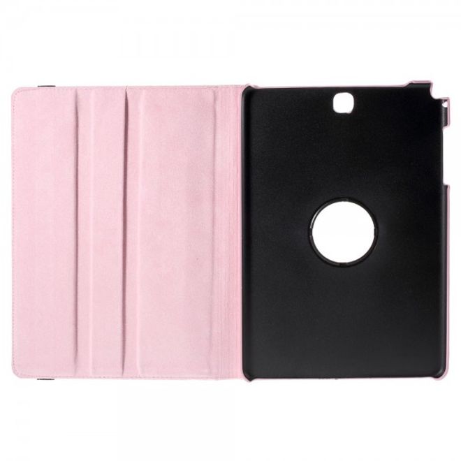 Samsung Galaxy Tab A 9.7 Hülle - 360° rotierbares Case aus Leder - rosa