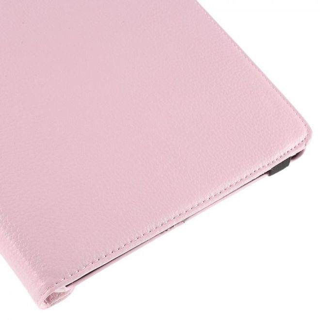 Samsung Galaxy Tab A 9.7 Hülle - 360° rotierbares Case aus Leder - rosa