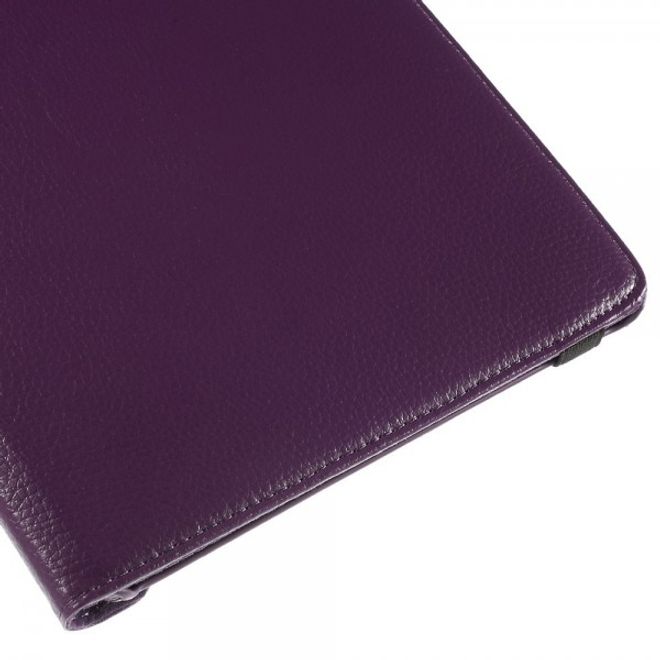 Samsung Galaxy Tab A 9.7 Hülle - 360° rotierbares Case aus Leder - purpur