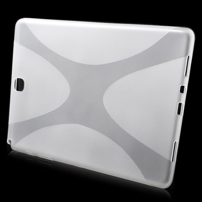 Samsung Galaxy Tab A 9.7  Elastisches Plastik Case X-Shape - transparent