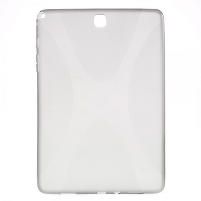 Samsung Galaxy Tab A 9.7  Elastisches Plastik Case X-Shape - grau