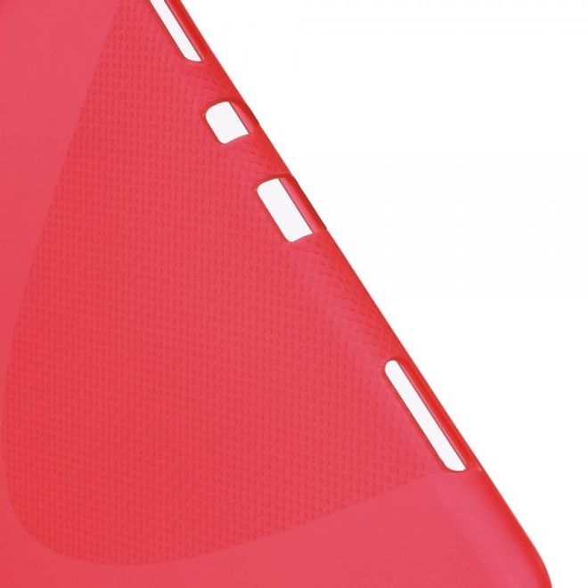 Samsung Galaxy Tab A 9.7  Elastisches Plastik Case X-Shape - rot